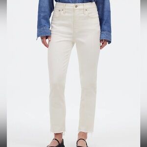 Madewell White Perfect Vintage Jean 28 Tall